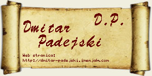 Dmitar Padejski vizit kartica